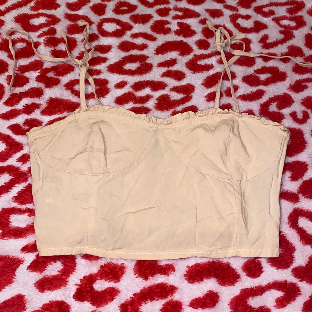 Forever 21 Beige Camisole Crop Top